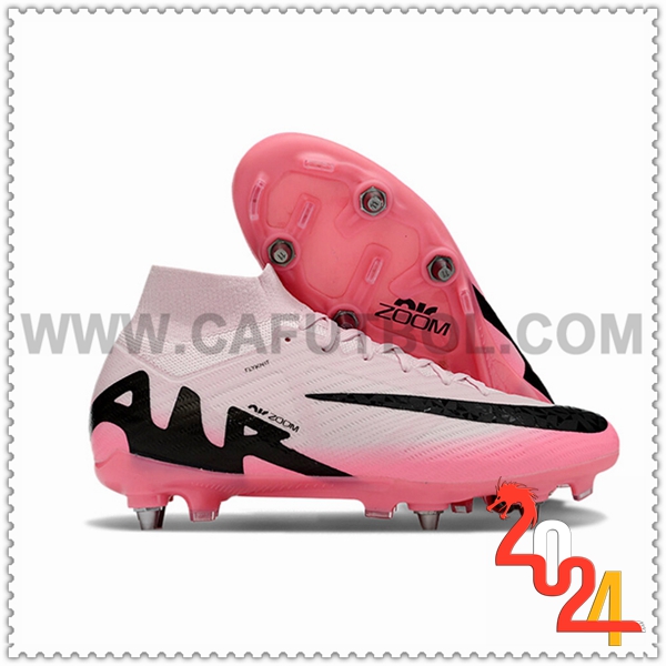 Nike Botas De Fútbol Air Zoom Mercurial Superfly IX Elite SG Rosa/Negro