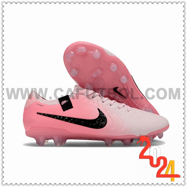 Nike Botas De Fútbol Tiempo Legend X Elite FG Rosa/Negro