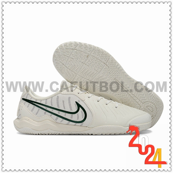 Nike Botas De Fútbol Legend 10 Academy IC Blanco/Verde