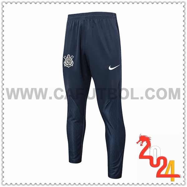 Pantalon Entrenamiento Corinthians Azul Oscuro 2024 2025
