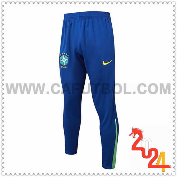 Pantalon Entrenamiento Brasil Azul/Verde 2024 2025