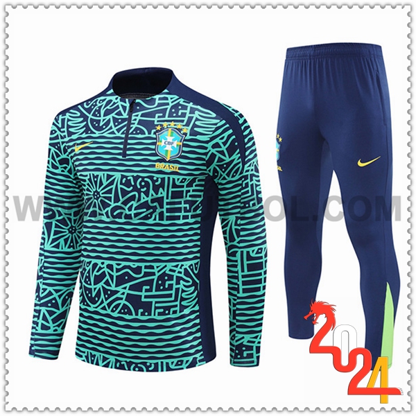 Chandal Futbol Brasil Verde/Azul 2024 2025