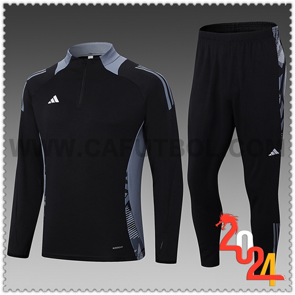 Chandal Futbol Adidas Ninos Negro/Gris 2024 2025