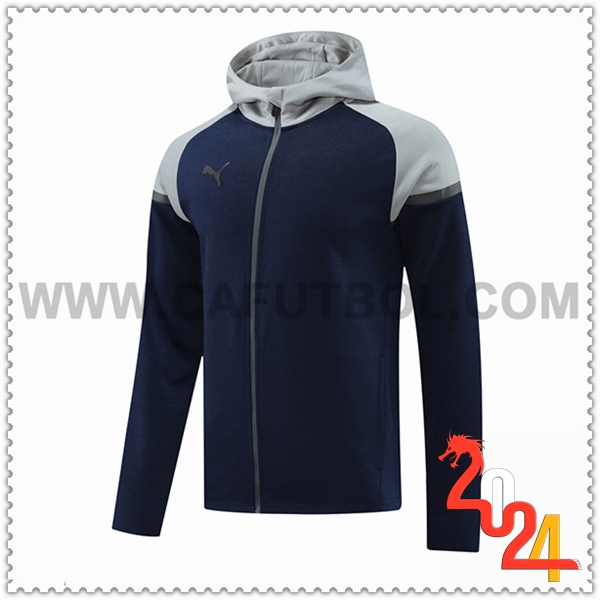 Chaqueta Con Capucha PUMA azul real 2024 2025