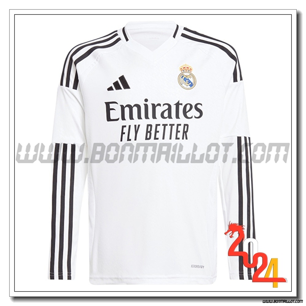 Primera Nuevo Camiseta Futbol Real Madrid Mangas largas 2024 2025