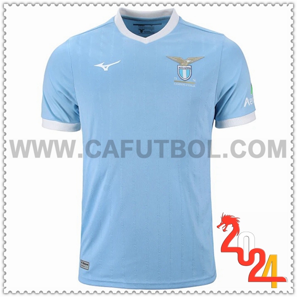 Camiseta Futbol Lazio Azul Edicion Campeon del 50.º Aniversario