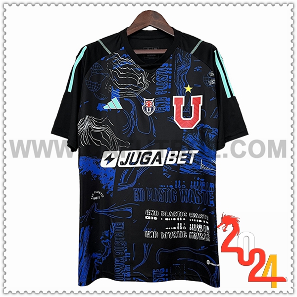 Camiseta Futbol Portero Universidad De Chile Negro 2024 2025