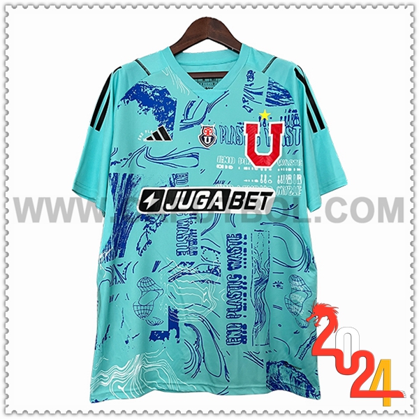 Camiseta Futbol Portero Universidad De Chile Azul Claro 2024 2025