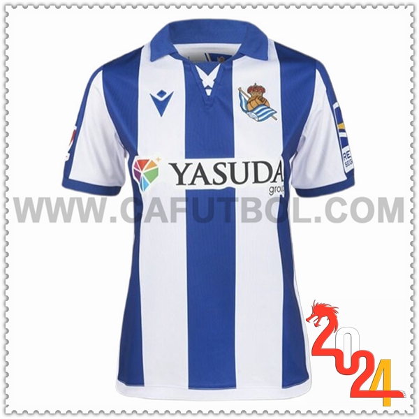 Primera Nuevo Camiseta Futbol Real Sociedad Mujer 2024 2025