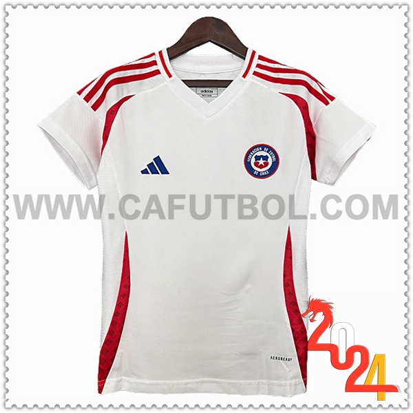 Segunda Camiseta Futbol Chile Mujer 2024 2025