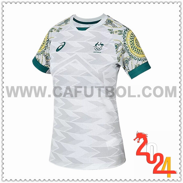 Segunda Camiseta Futbol Australia Mujer 2024 2025