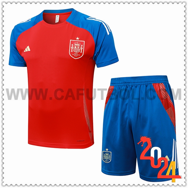 Camiseta Entrenamiento España Rojo/Azul 2024 2025 -02