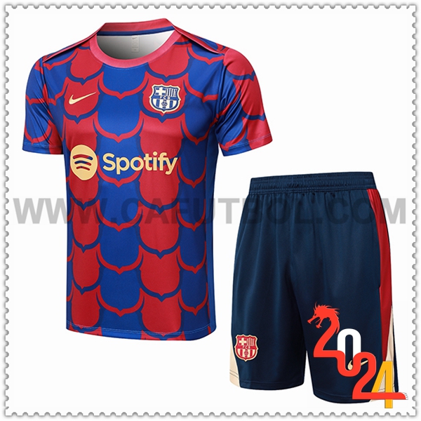 Camiseta Entrenamiento FC Barcelona Rojo/Azul 2024 2025