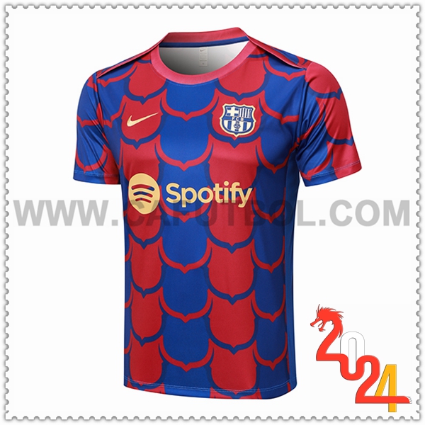 Camiseta Entrenamiento FC Barcelona Rojo/Azul 2024 2025
