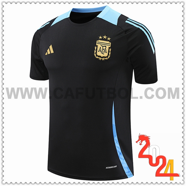 Camiseta Entrenamiento Argentina Negro/Azul 2024 2025