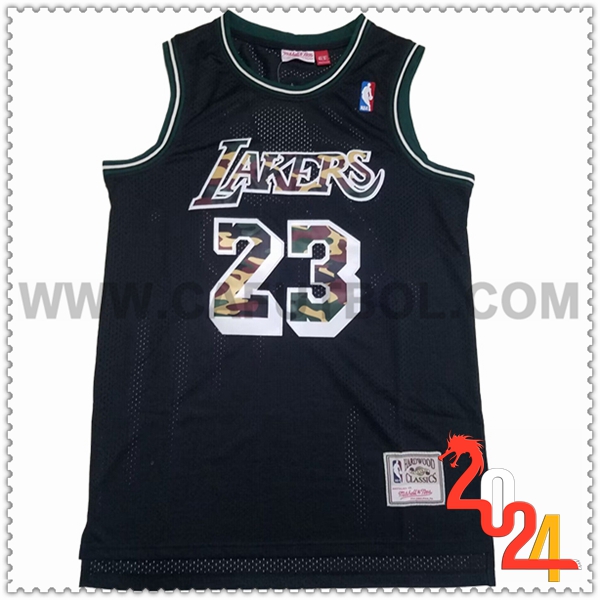 Camisetas Los Angeles Lakers (JAMES #23) 2024/25 Negro