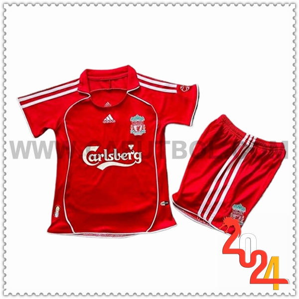 Primera Camiseta Retro FC Liverpool Ninos 2006/2008