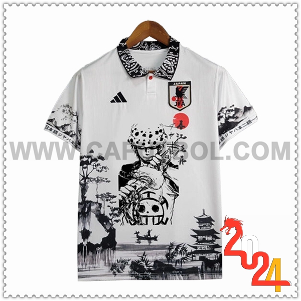 Camiseta Equipo Japon Blanco/Negro Edicion especial 03 2024 2025