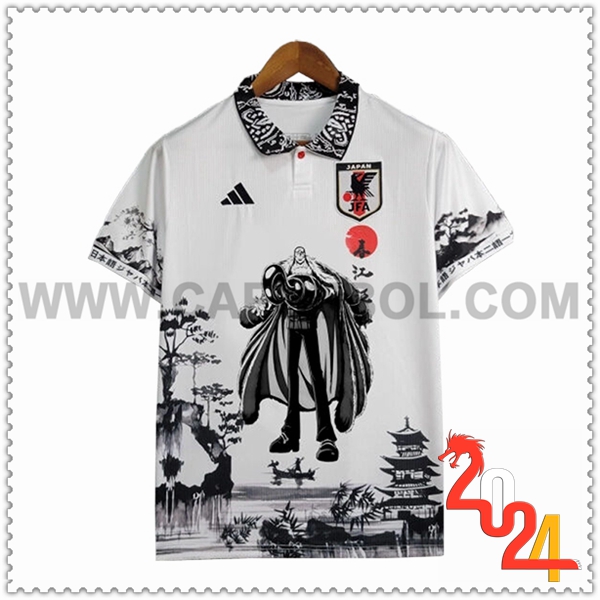 Camiseta Equipo Japon Blanco/Negro Edicion especial 05 2024 2025