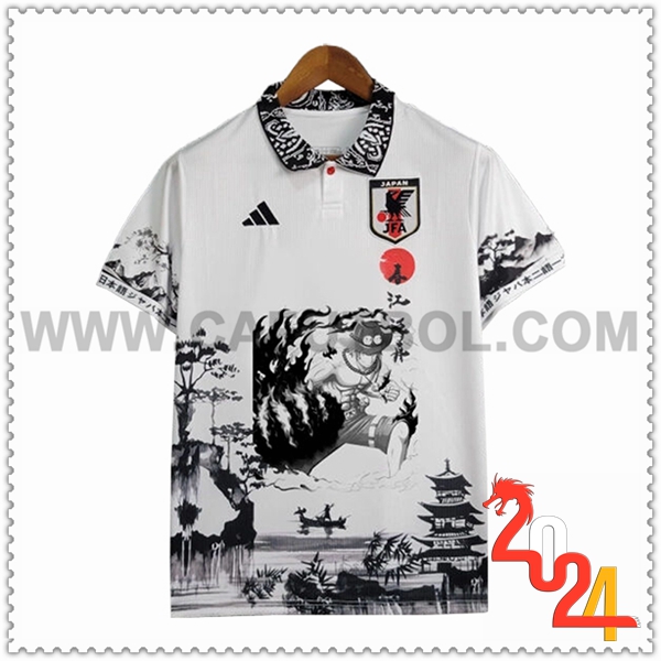 Camiseta Equipo Japon Blanco/Negro Edicion especial 08 2024 2025