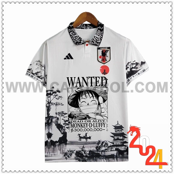 Camiseta Equipo Japon Blanco/Negro Edicion especial 09 2024 2025