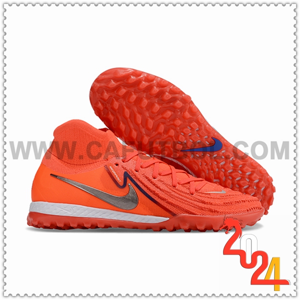 Nike Botas De Fútbol Phantom Luna Elite NU TF Naranja/Gris -02