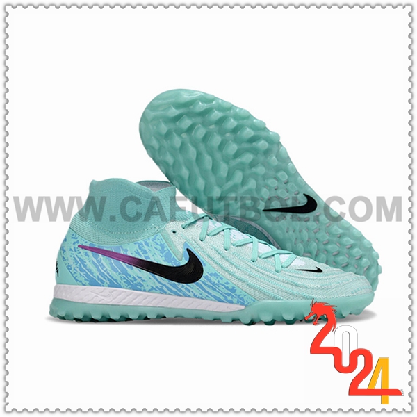 Nike Botas De Fútbol Phantom Luna Elite NU TF Verde/Azul -02