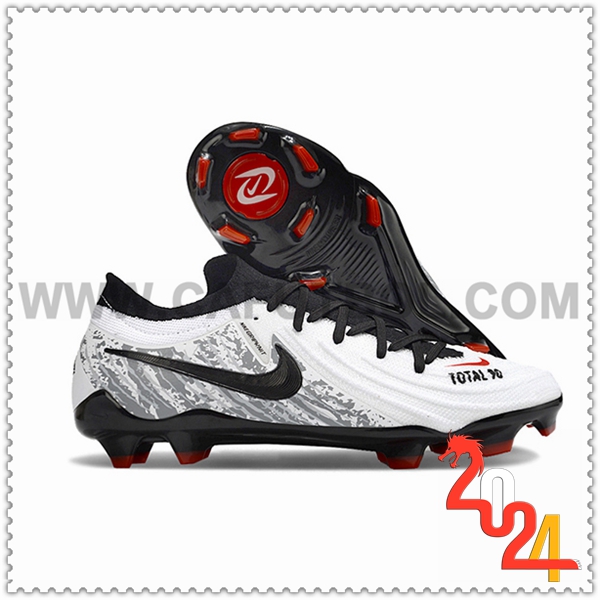 Nike Botas De Fútbol Phantom Luna Elite NU FG Blanco/Gris/Negro