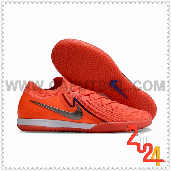 Nike Botas De Fútbol Phantom GX II Elite IC Naranja/Gris