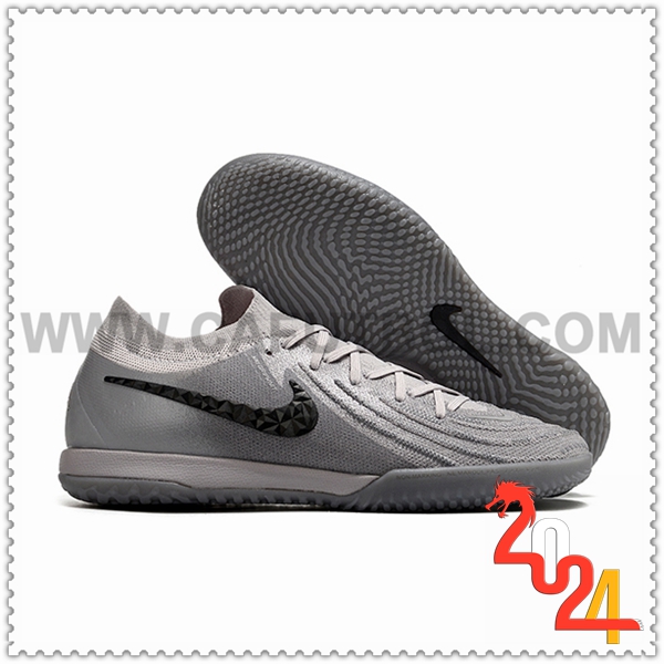 Nike Botas De Fútbol Phantom GX II Elite IC Gris/Negro