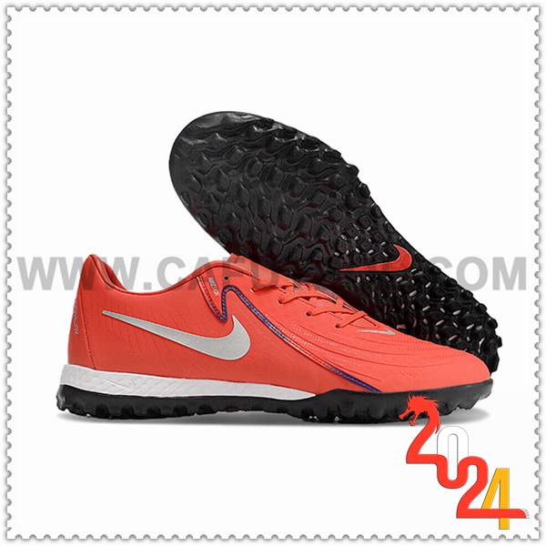 Nike Botas De Fútbol Phantom GX II ACAD LV8 TF Rosa/Blanco