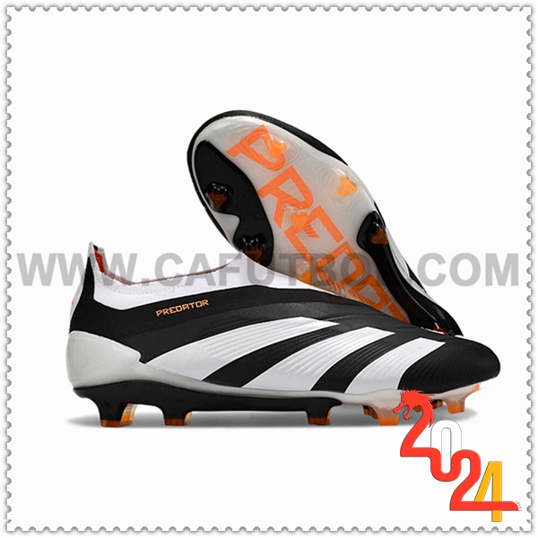 Adidas Botas De Fútbol PREDATOR ELITE LACELESS BOOTS FG Blanco/Negro