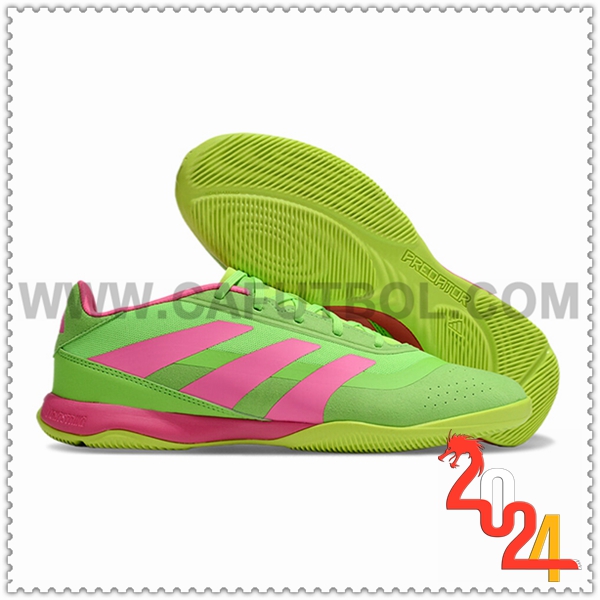 Adidas Botas De Fútbol PREDATOR 24 ELITE IC BOOTS Verde/Rosa