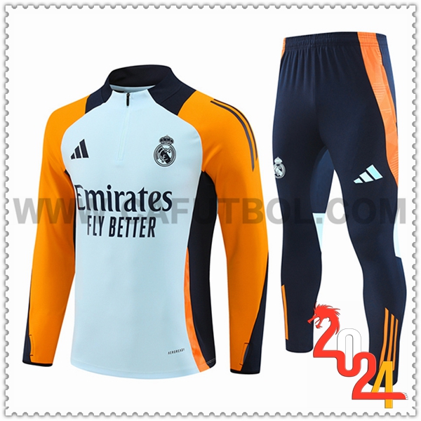 Chandal Futbol Real Madrid Azul/Negro/Naranja 2024 2025