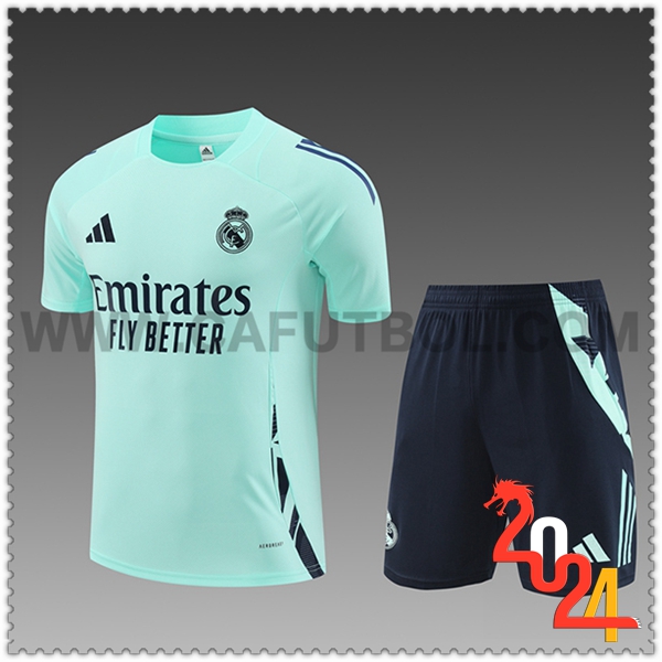 Camiseta Entrenamiento Real Madrid Ninos Verde 2024 2025