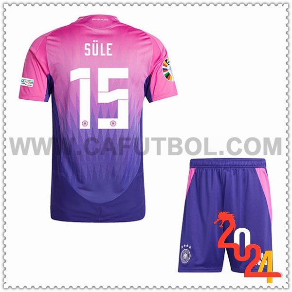 Segunda Camiseta Futbol Alemania SULE #15 Ninos Eurocopa 2024