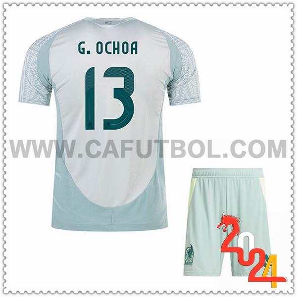 Segunda Camiseta Equipo Mexico G.OCHOA #13 2024 2025