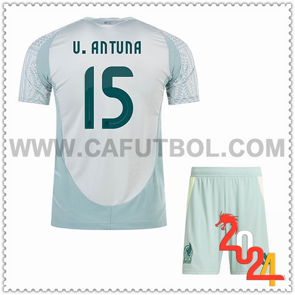 Segunda Camiseta Equipo Mexico U.ANTUNA #15 2024 2025