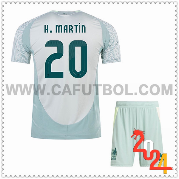 Segunda Camiseta Equipo Mexico H.MARTIN #20 2024 2025
