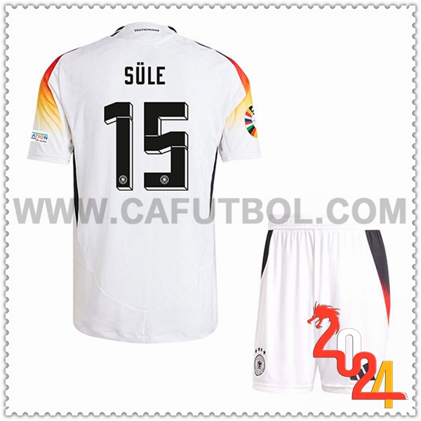 Primera Camiseta Equipo Alemania SULE #15 Ninos 2024 2025
