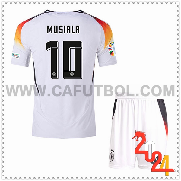 Primera Camiseta Equipo Alemania MUSIALA #10 Ninos 2024 2025