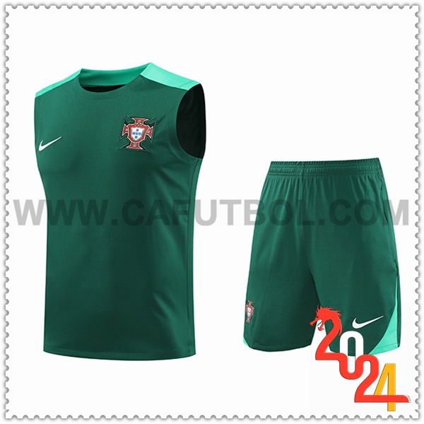 Camiseta Entrenamiento sin mangas Portugal Verde 2024 2025