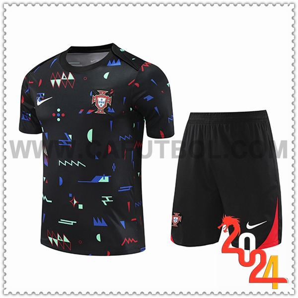 Camiseta Entrenamiento Portugal Negro 2024 2025