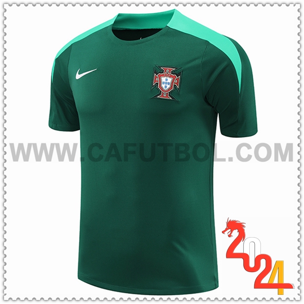 Camiseta Entrenamiento Portugal Verde 2024 2025