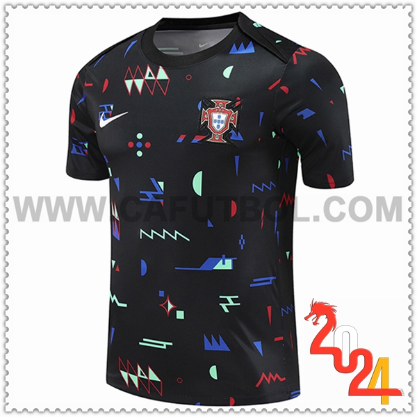 Camiseta Entrenamiento Portugal Negro 2024 2025