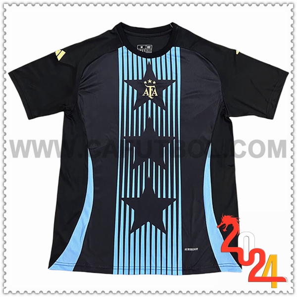Camiseta Entrenamiento Argentina Negro/Azul 2024 2025