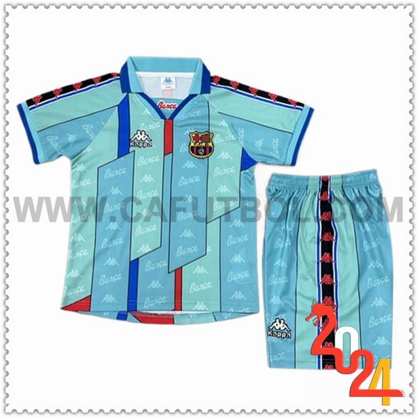 Primera Camiseta Retro FC Barcelona Ninos 1996/1997