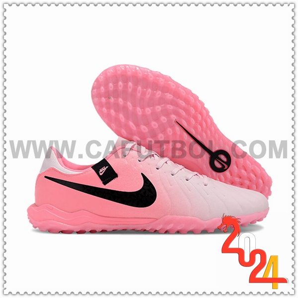 Nike Zapatos Futbol Tiempo Legend X Academy TF Rosa/Negro -02