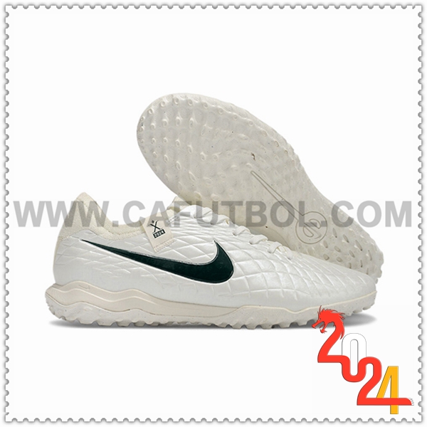 Nike Zapatos Futbol Tiempo Legend X PRO TF Blanco/Verde