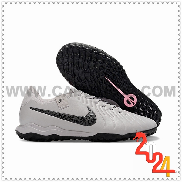 Nike Zapatos Futbol Tiempo Legend X PRO TF Gris/Negro